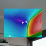 איתור נזילת מים בתקרה עם מצלמה תרמית